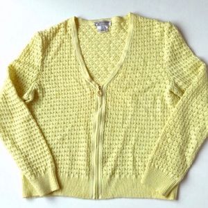 St John Wool Cardigan Yellow Large